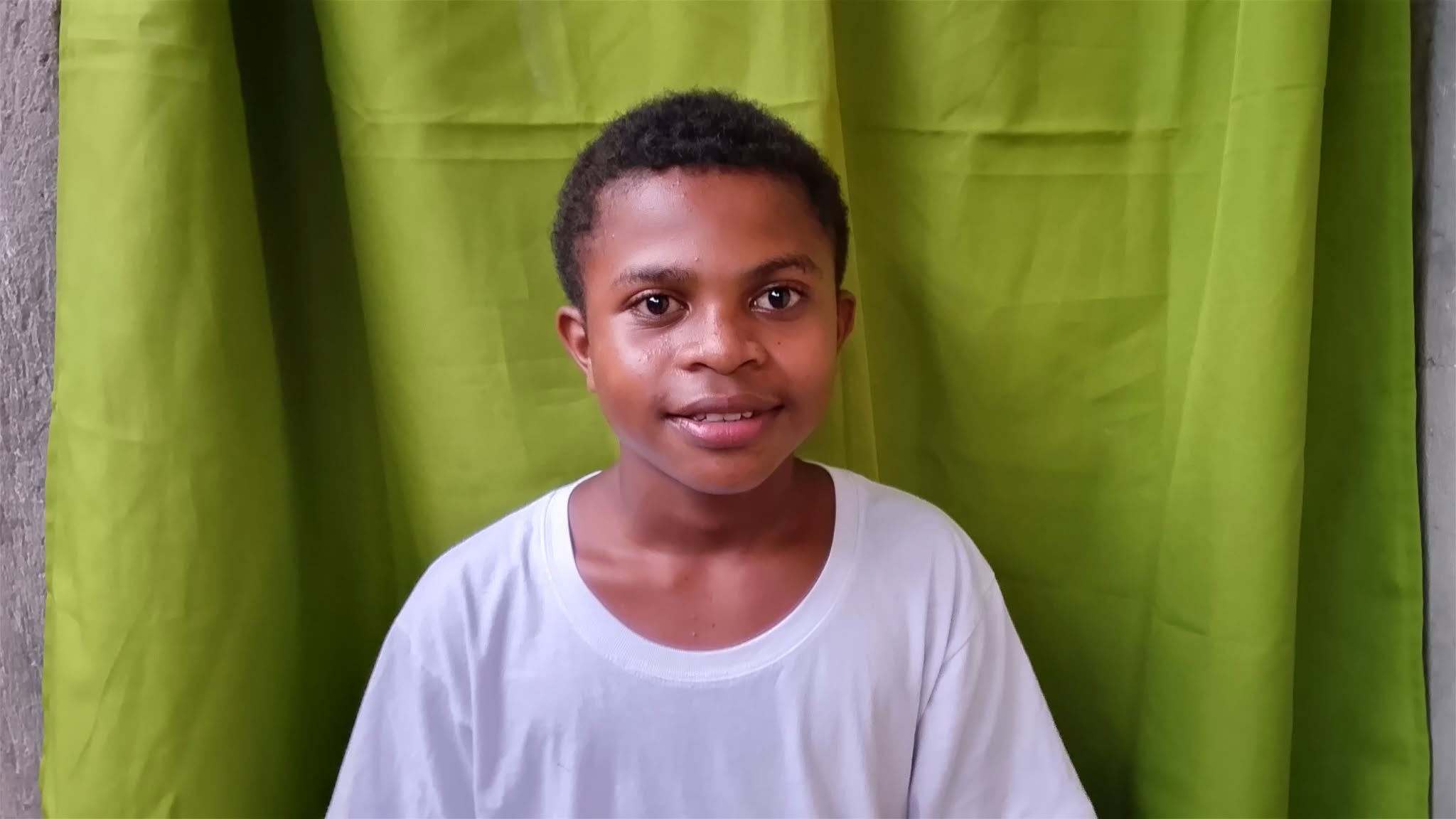 A scholar supported by the Aeta scholarship drive.